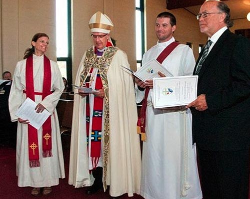 The Rev Jess Cantelon was ordained to the priesthood