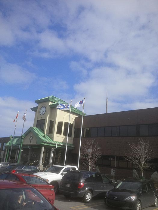 Christian flag flies in Newfoundland during Holy Week