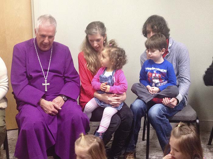 Bishop Charlie's meets with children and their families in the Toronto area