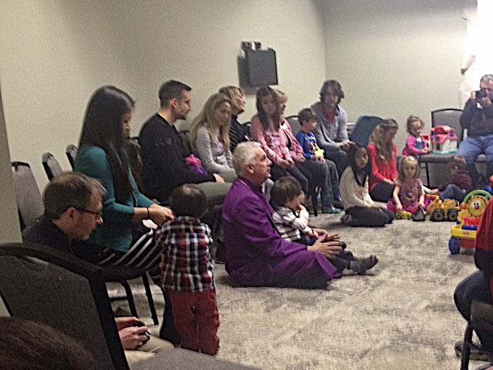 Bishop Charlie's meets with children and their families in the Toronto area