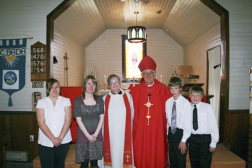 St Bede’s Kinosota confirmation service with Bishop Malcolm Harding