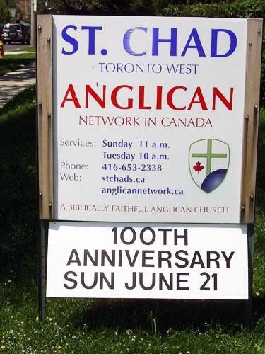 St Chad’s celebrates 100 years of witness and ministry in Toronto